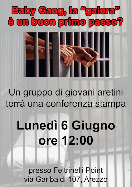 Conferenza stampa sulle baby gang